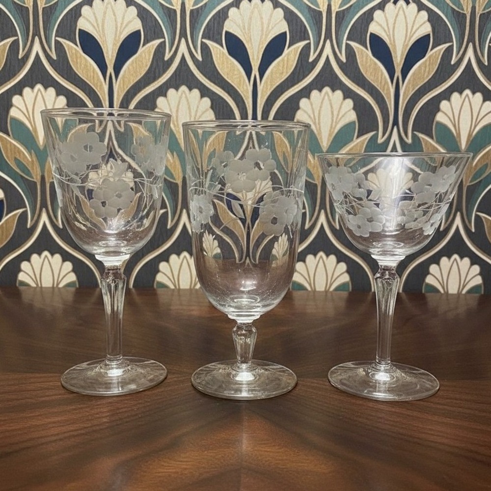 Libbey Glenmore Drinkware, Set of 3, Iced Tea, Wine & Cocktail Glass, Stemware
